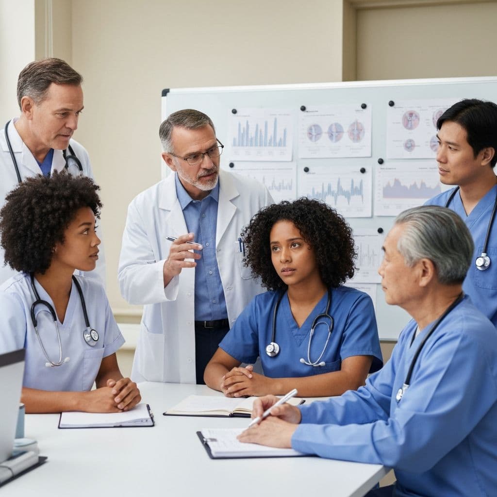 Medical team consultation